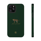 Emerald Green 'Peace of Mind' Panther Phone Case