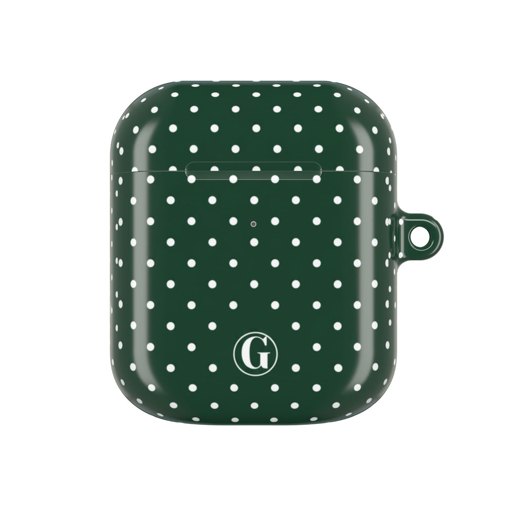 Emerald Green Polka Dot AirPod Case