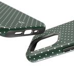 Emerald Green Polka Dots Phone Case