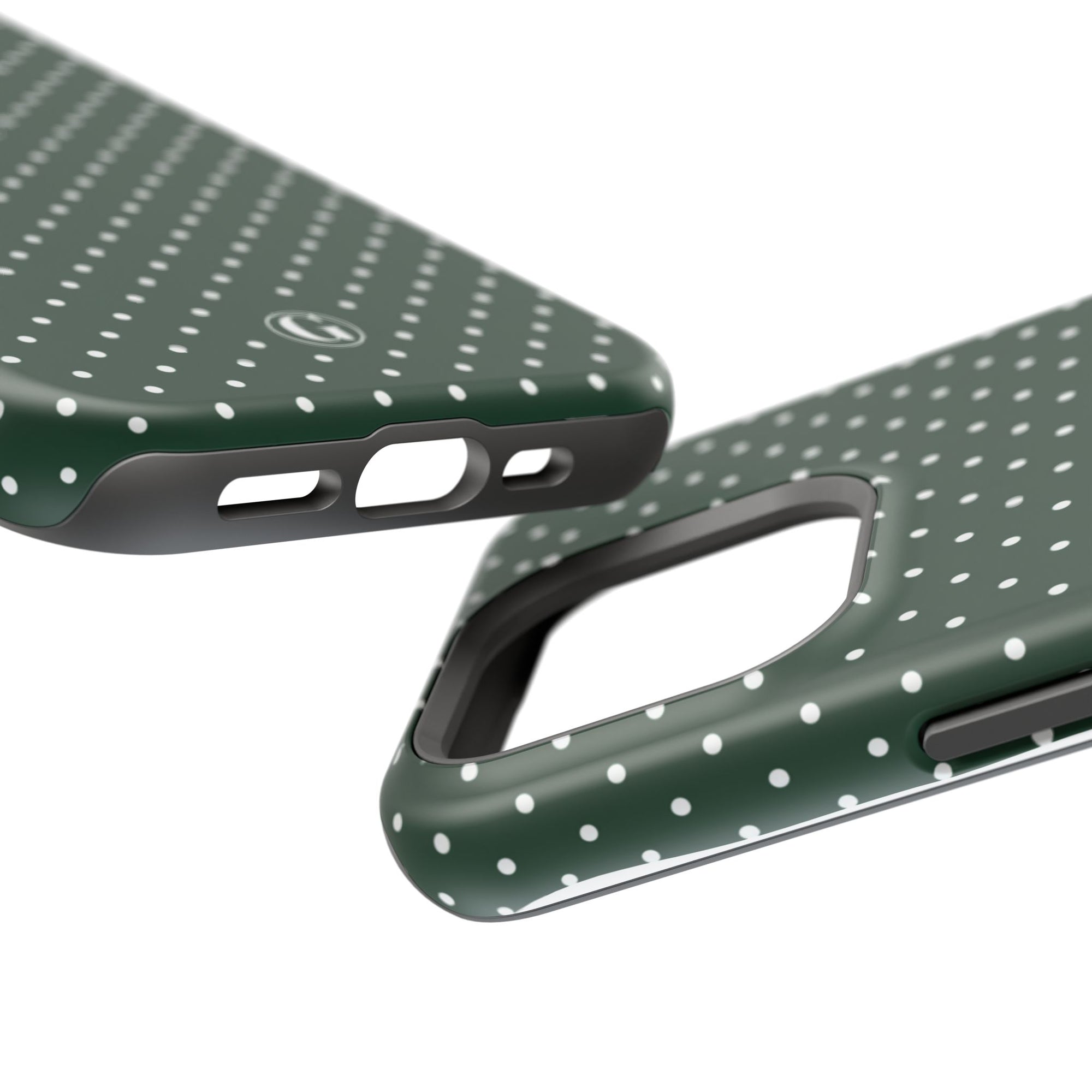 Emerald Green Polka Dots Phone Case