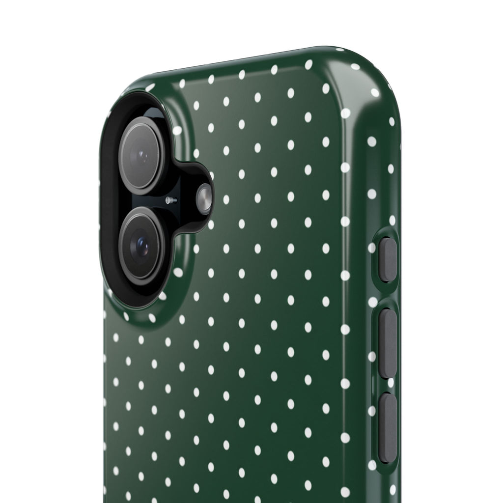 Emerald Green Polka Dots Phone Case