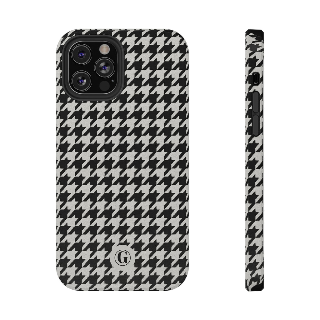 Houndstooth Print Phone Case