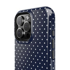 Navy Blue Polka Dots Phone Case