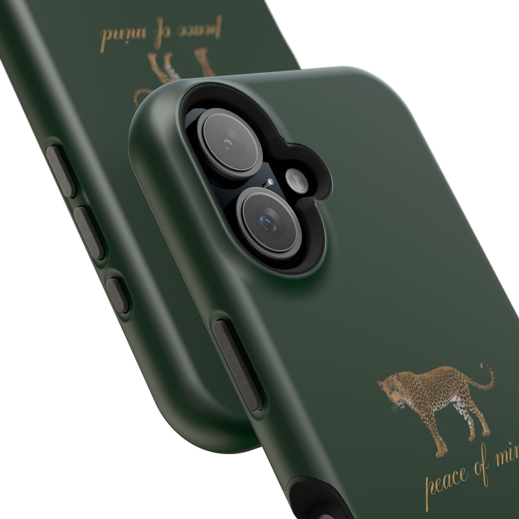 Emerald Green 'Peace of Mind' Panther Phone Case