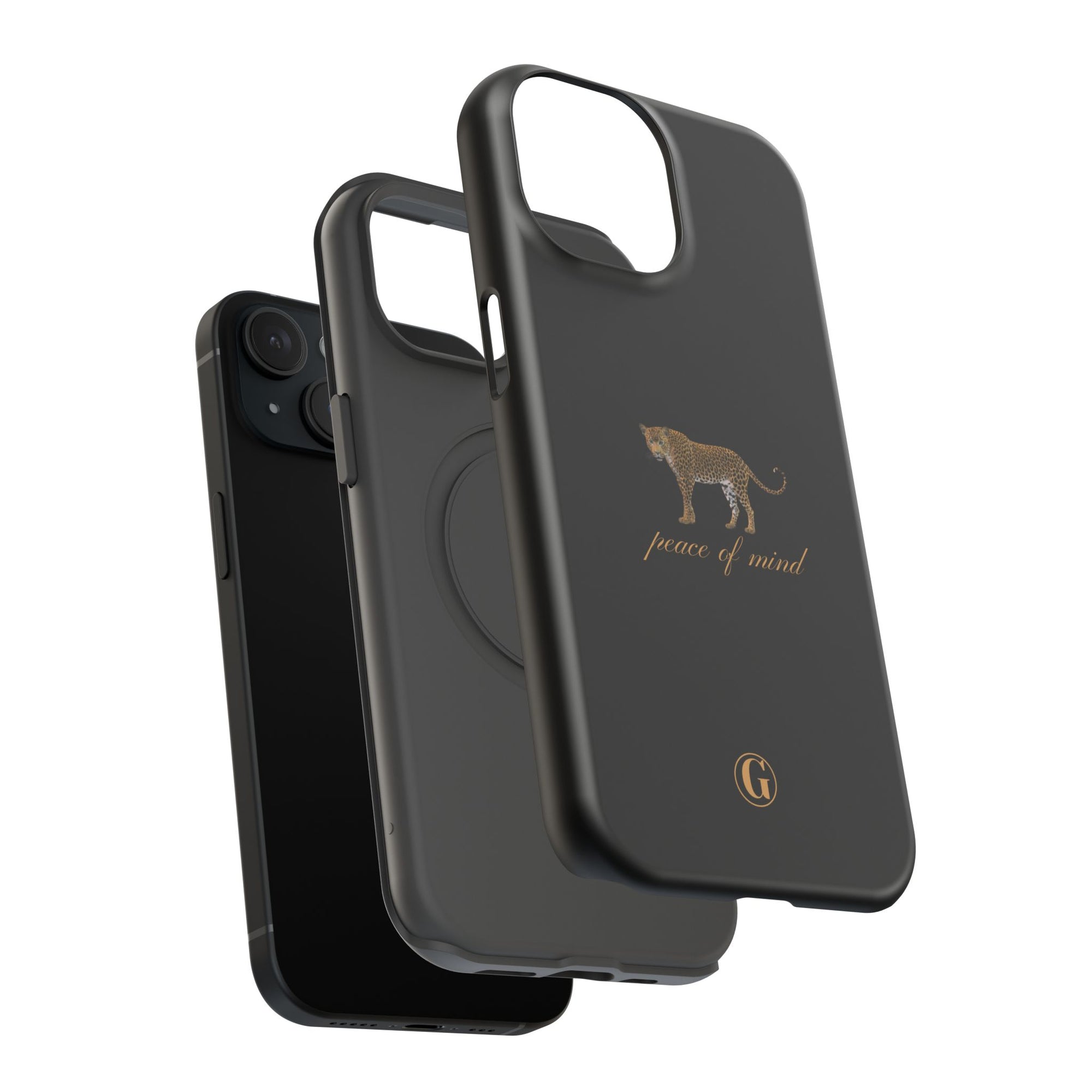 Black 'Peace of Mind' Panther Phone Case