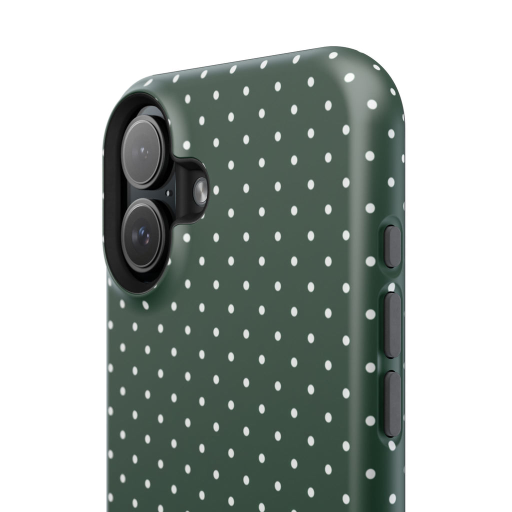 Emerald Green Polka Dots Phone Case