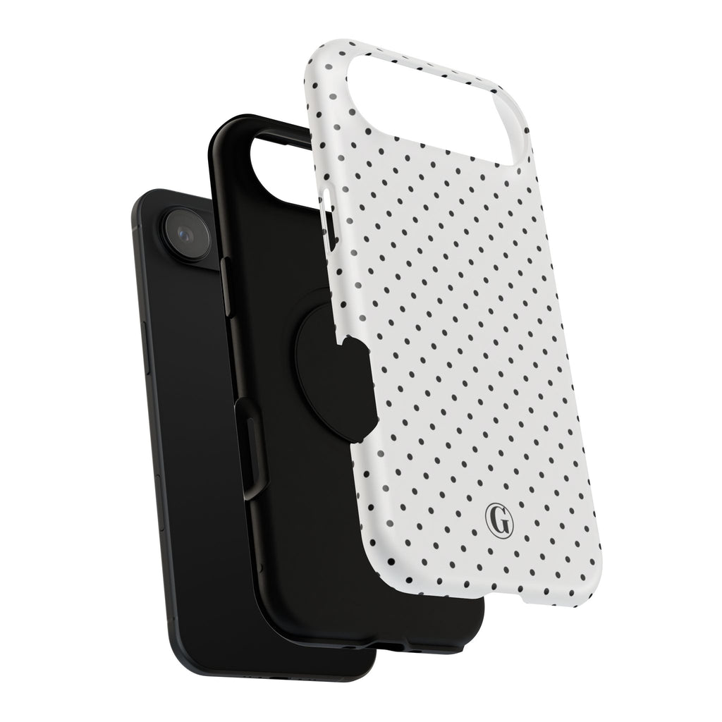 White Polka Dots Phone Case