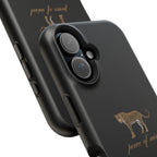 Black 'Peace of Mind' Panther Phone Case