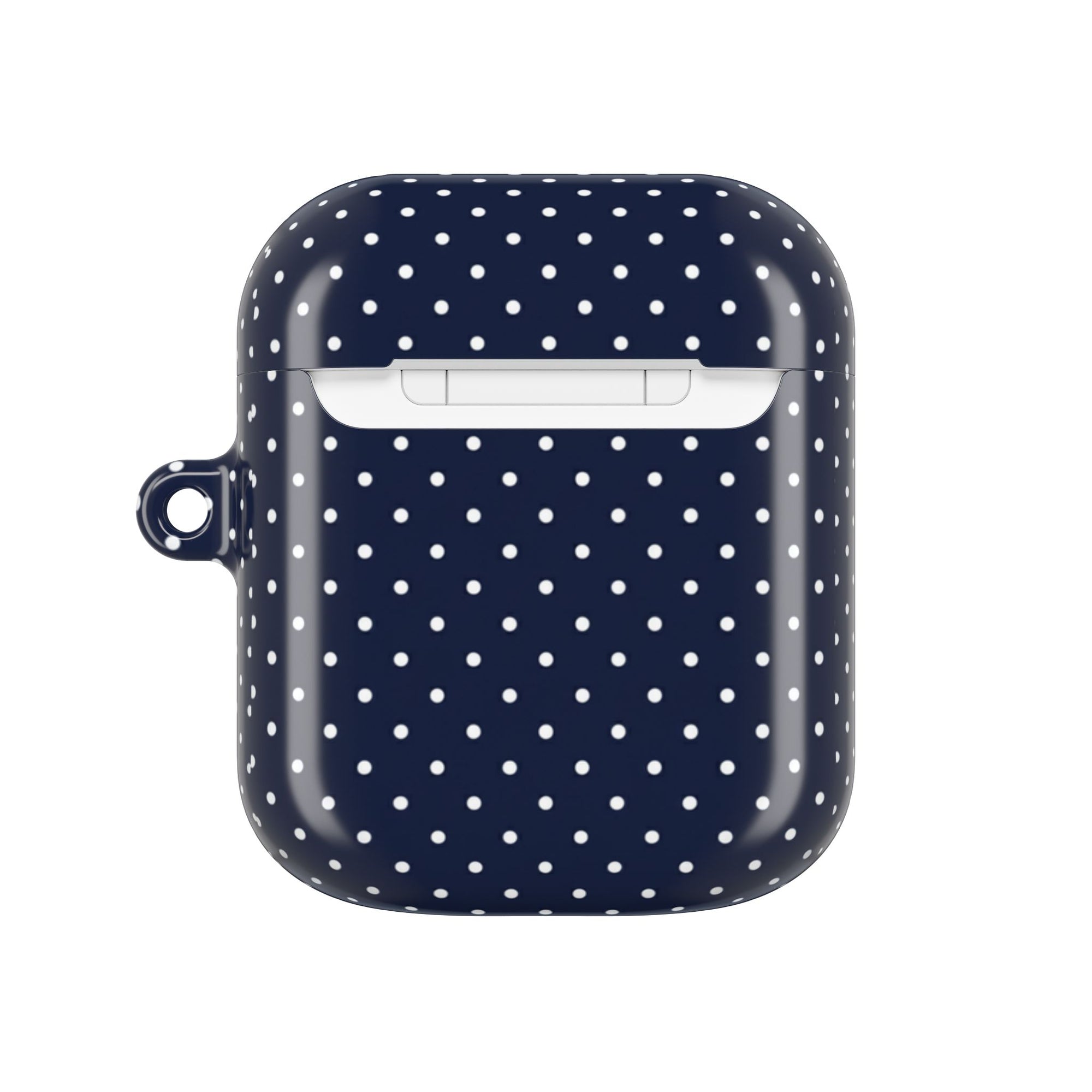 Navy Blue Polka Dot AirPod Case
