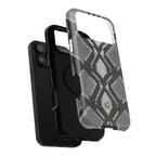 Grey Snakeskin Print Phone Case