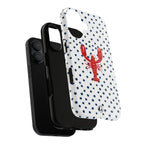Crawfish on Blue Dots Phone Case