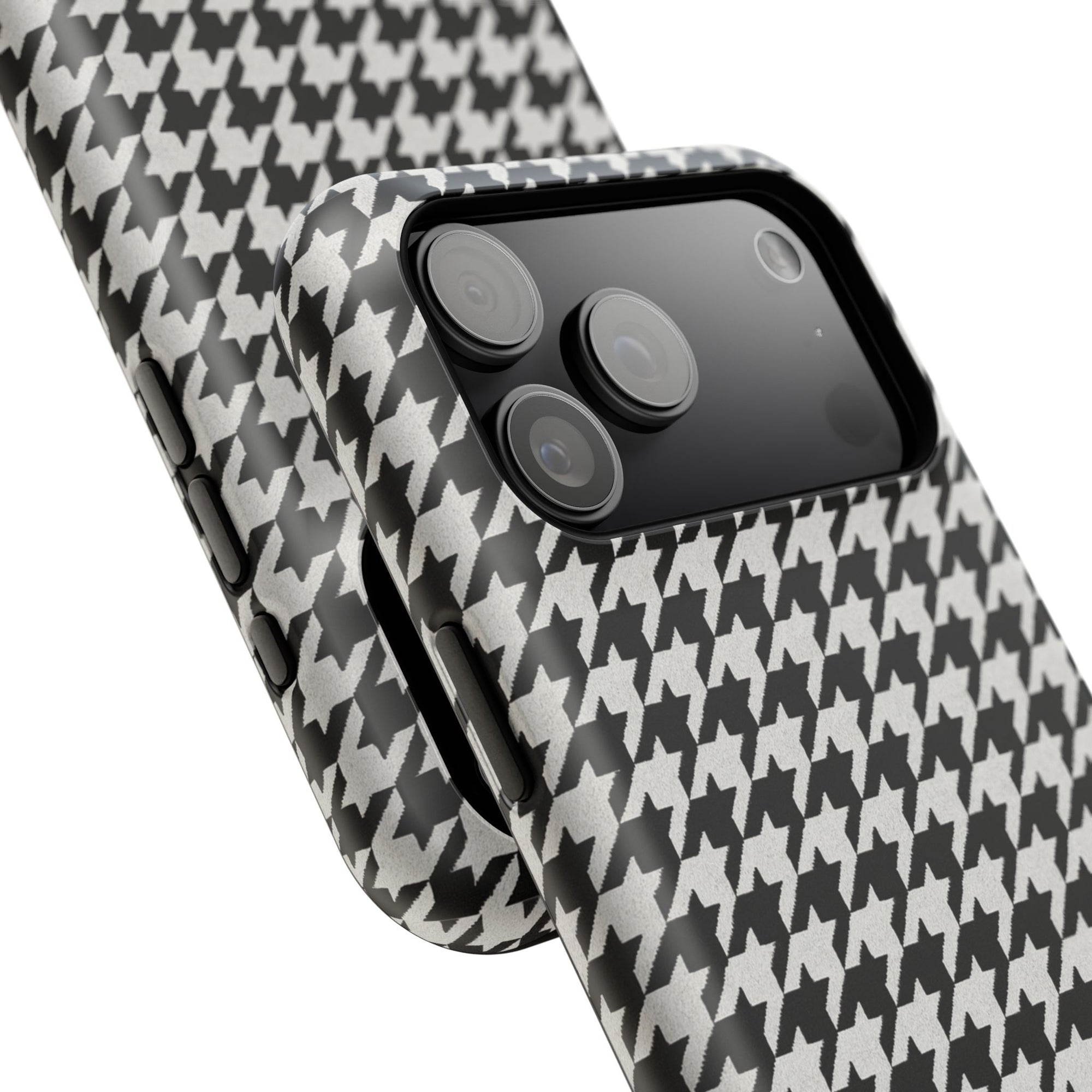 Houndstooth Print Phone Case