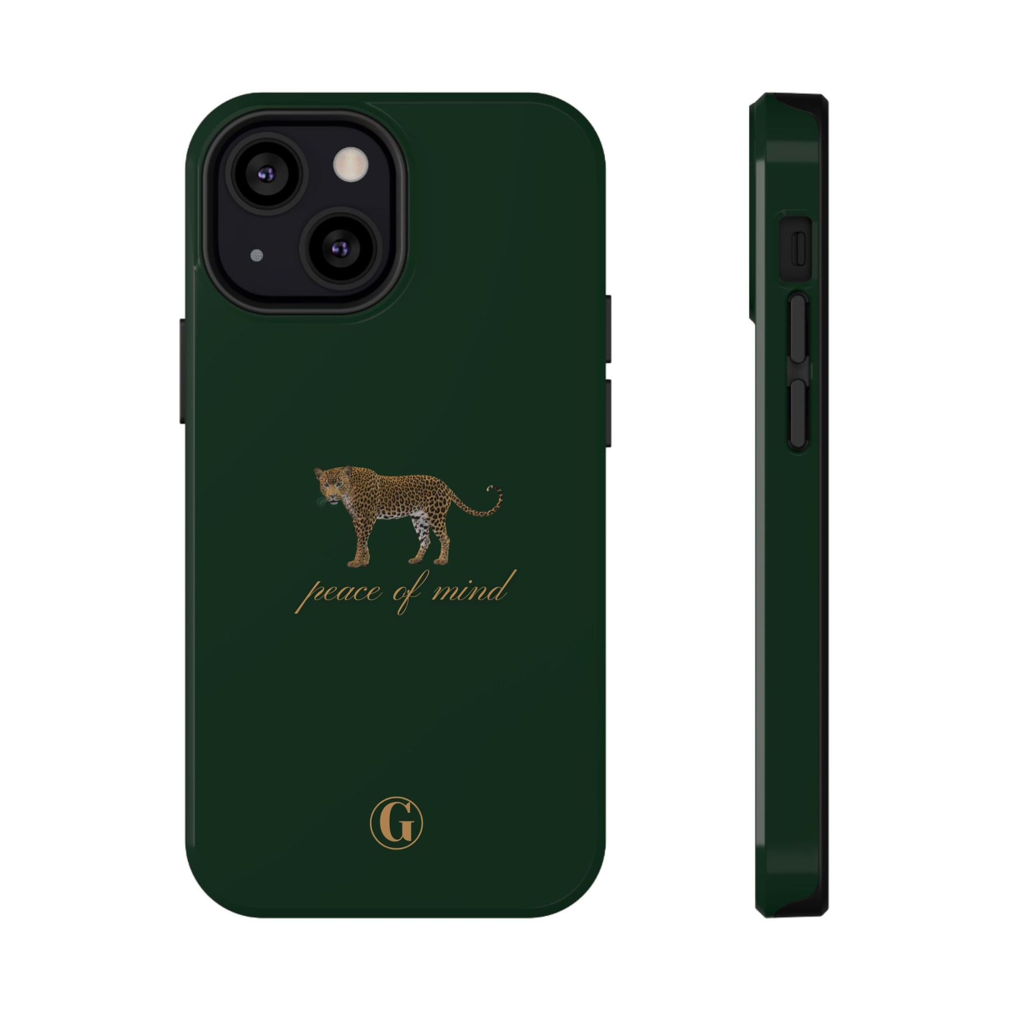 Emerald Green 'Peace of Mind' Panther Phone Case