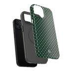 Emerald Green Polka Dots Phone Case