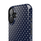 Navy Blue Polka Dots Phone Case