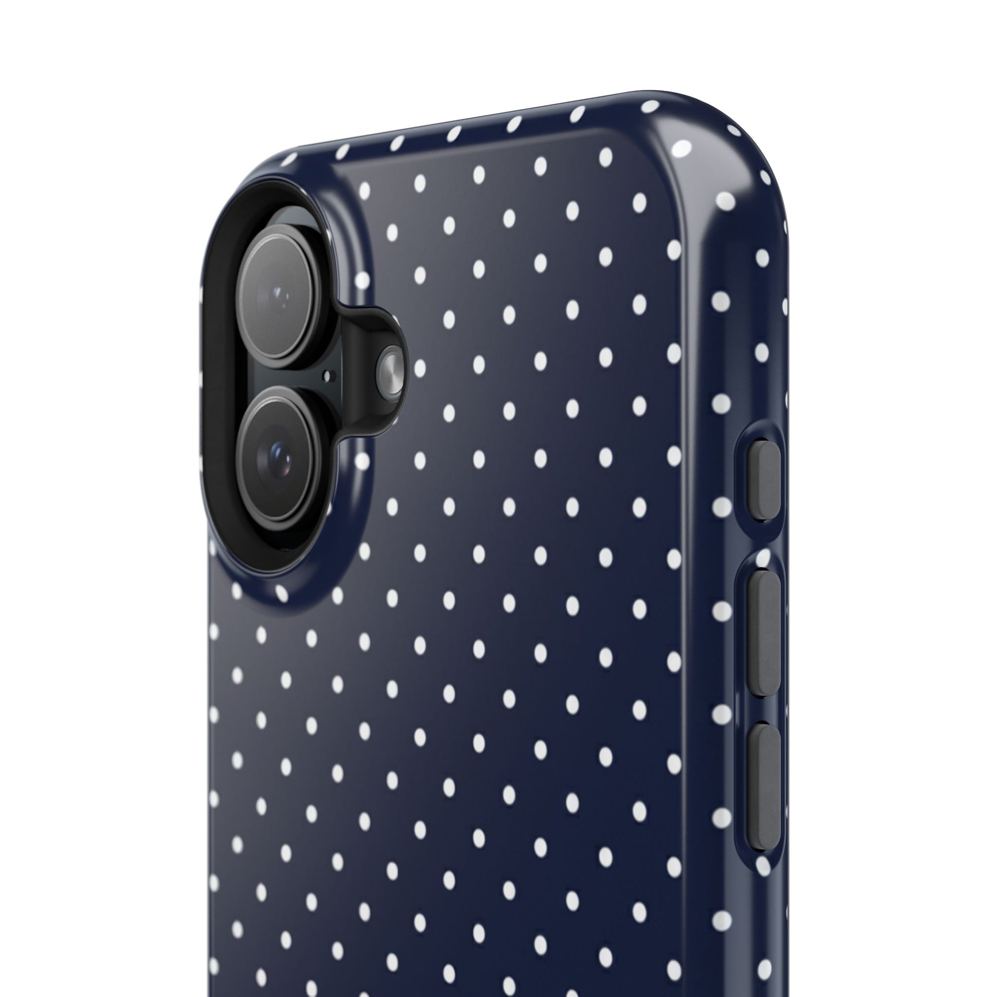 Navy Blue Polka Dots Phone Case
