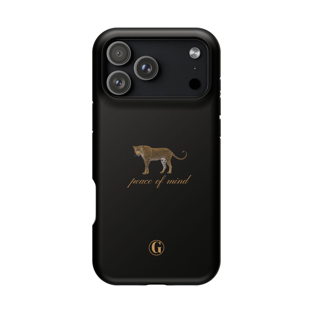 Black 'Peace of Mind' Panther Phone Case