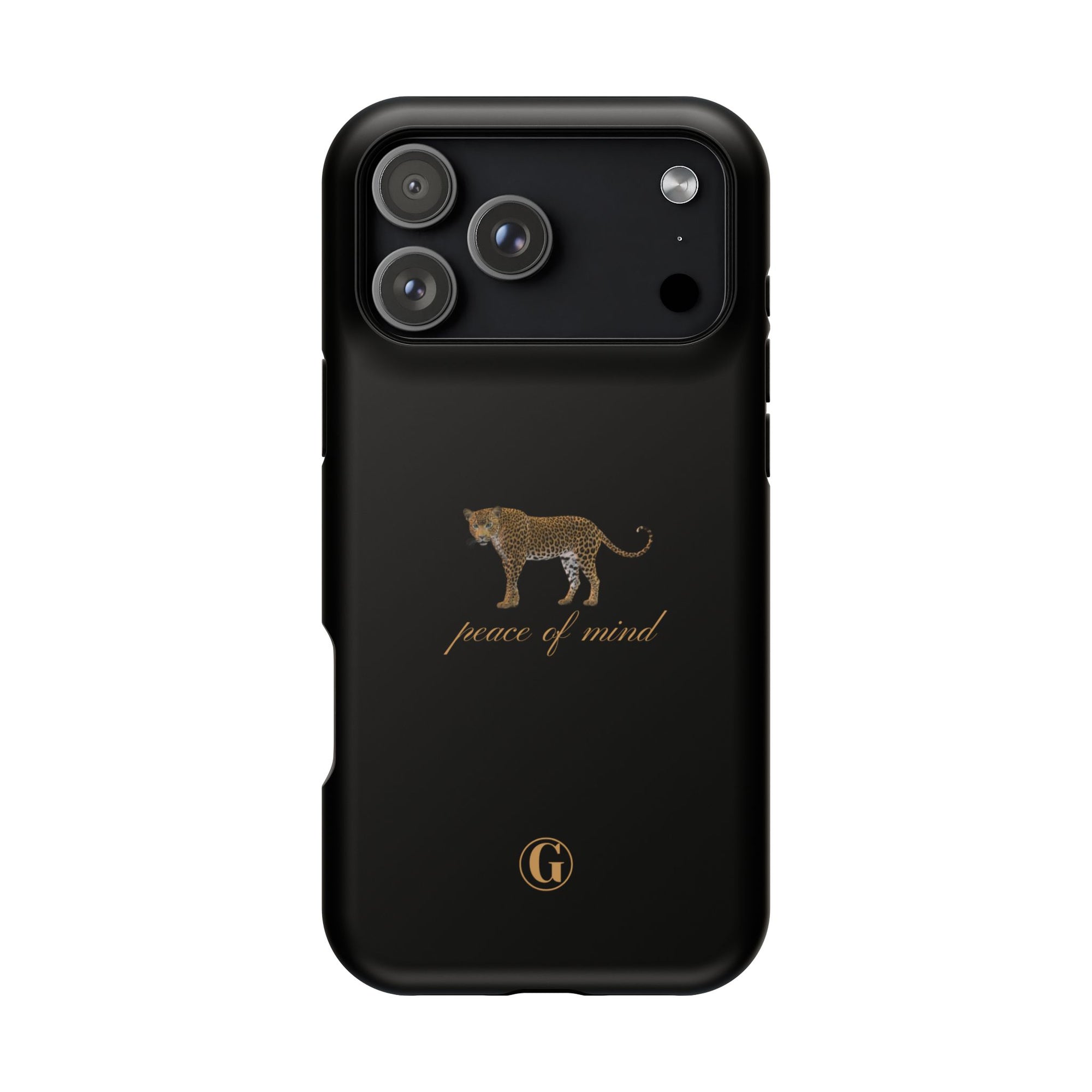 Black 'Peace of Mind' Panther Phone Case