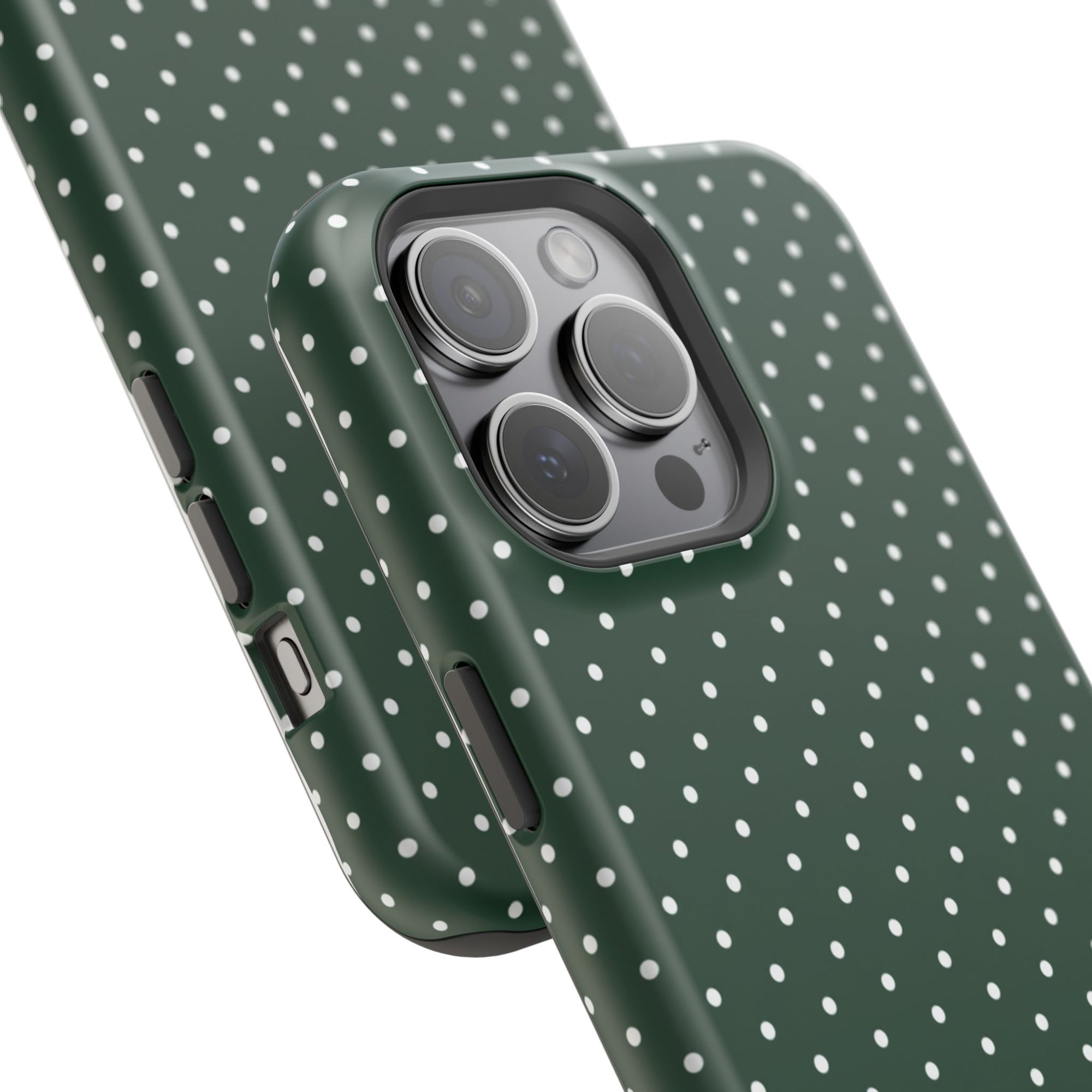Emerald Green Polka Dots Phone Case