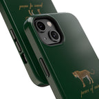 Emerald Green 'Peace of Mind' Panther Phone Case
