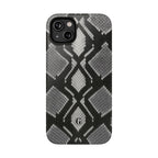 Grey Snakeskin Print Phone Case