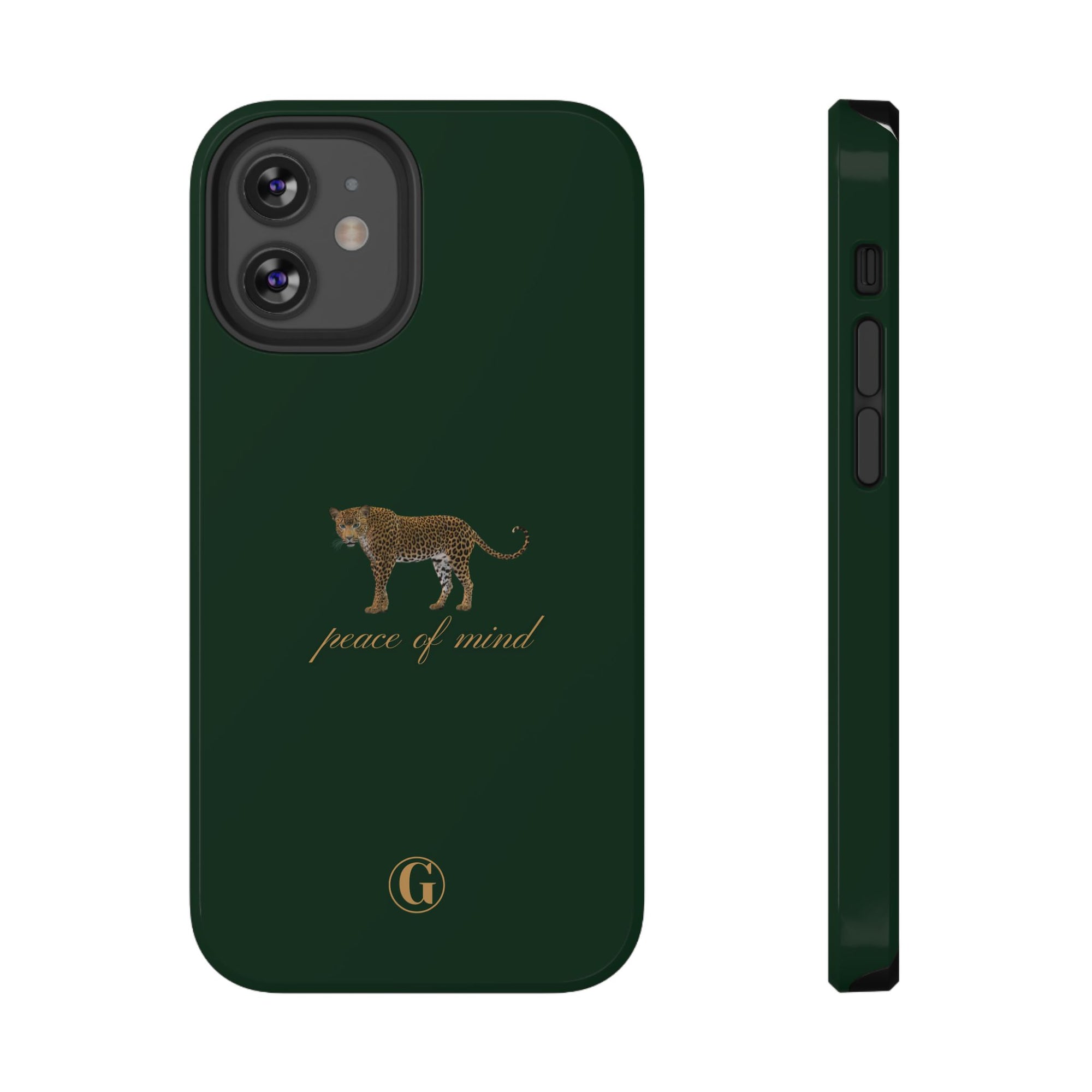 Emerald Green 'Peace of Mind' Panther Phone Case