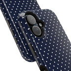 Navy Blue Polka Dots Phone Case