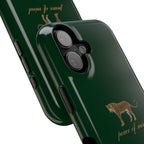 Emerald Green 'Peace of Mind' Panther Phone Case