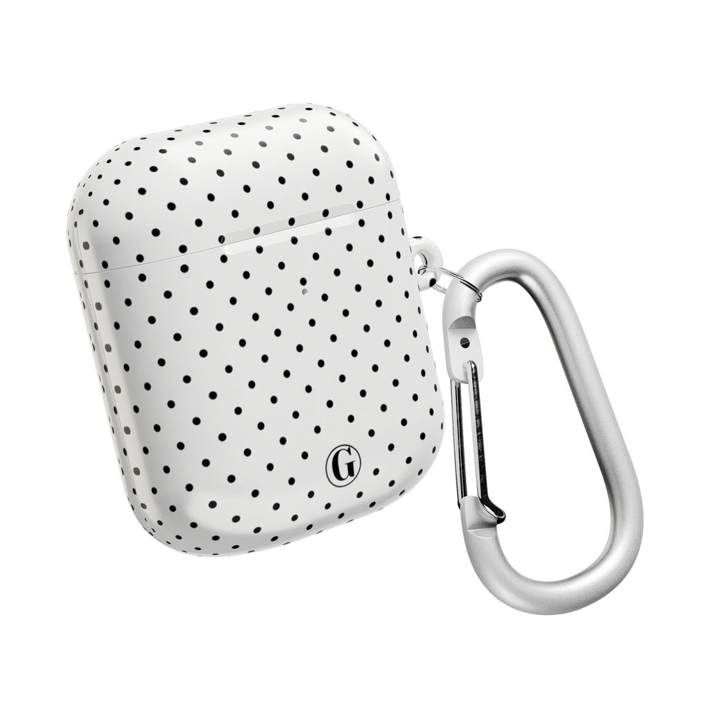 White Polka Dot AirPod Case