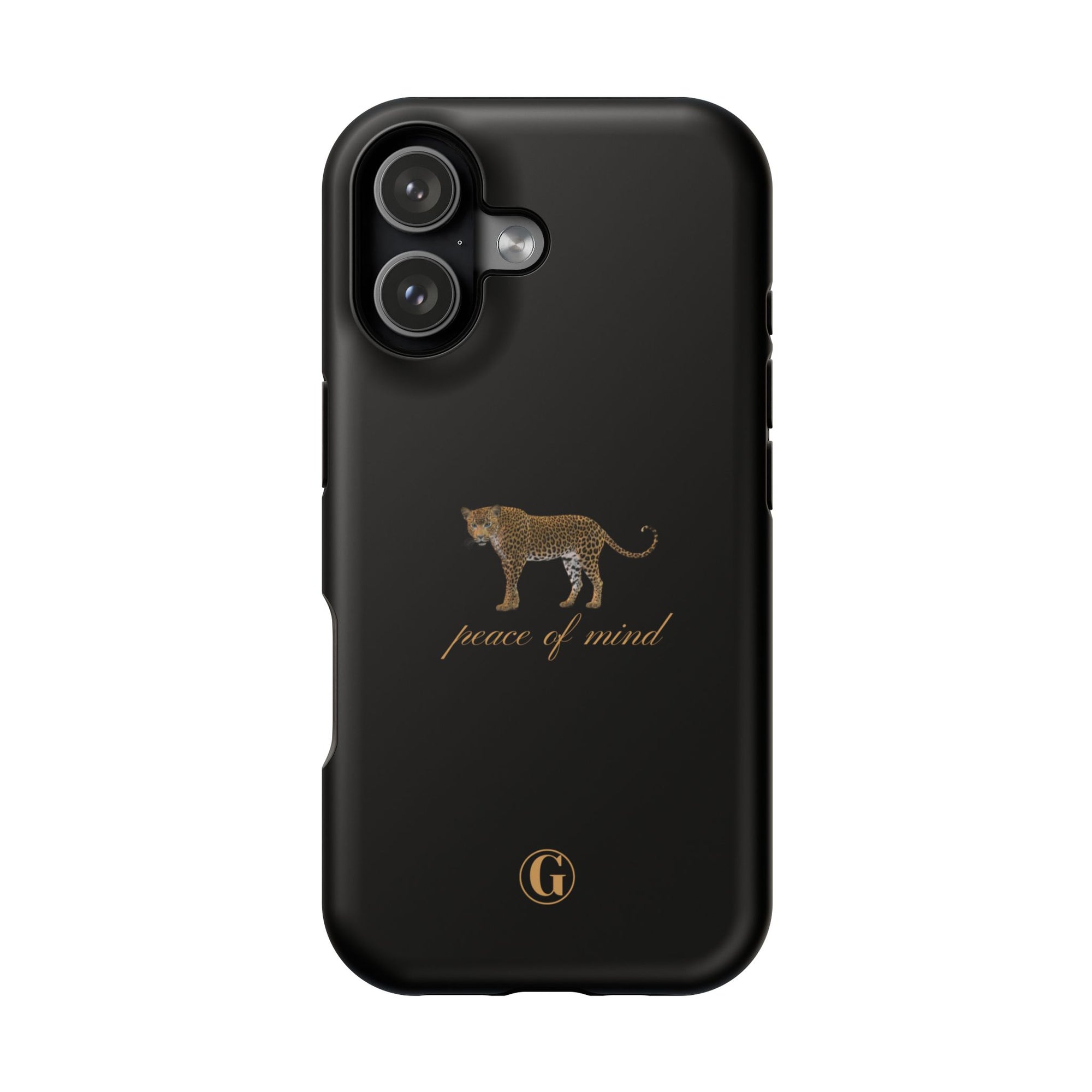 Black 'Peace of Mind' Panther Phone Case
