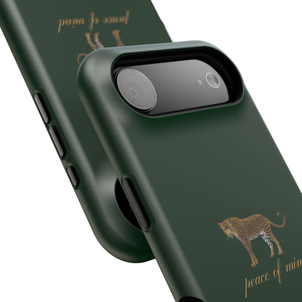 Emerald Green 'Peace of Mind' Panther Phone Case