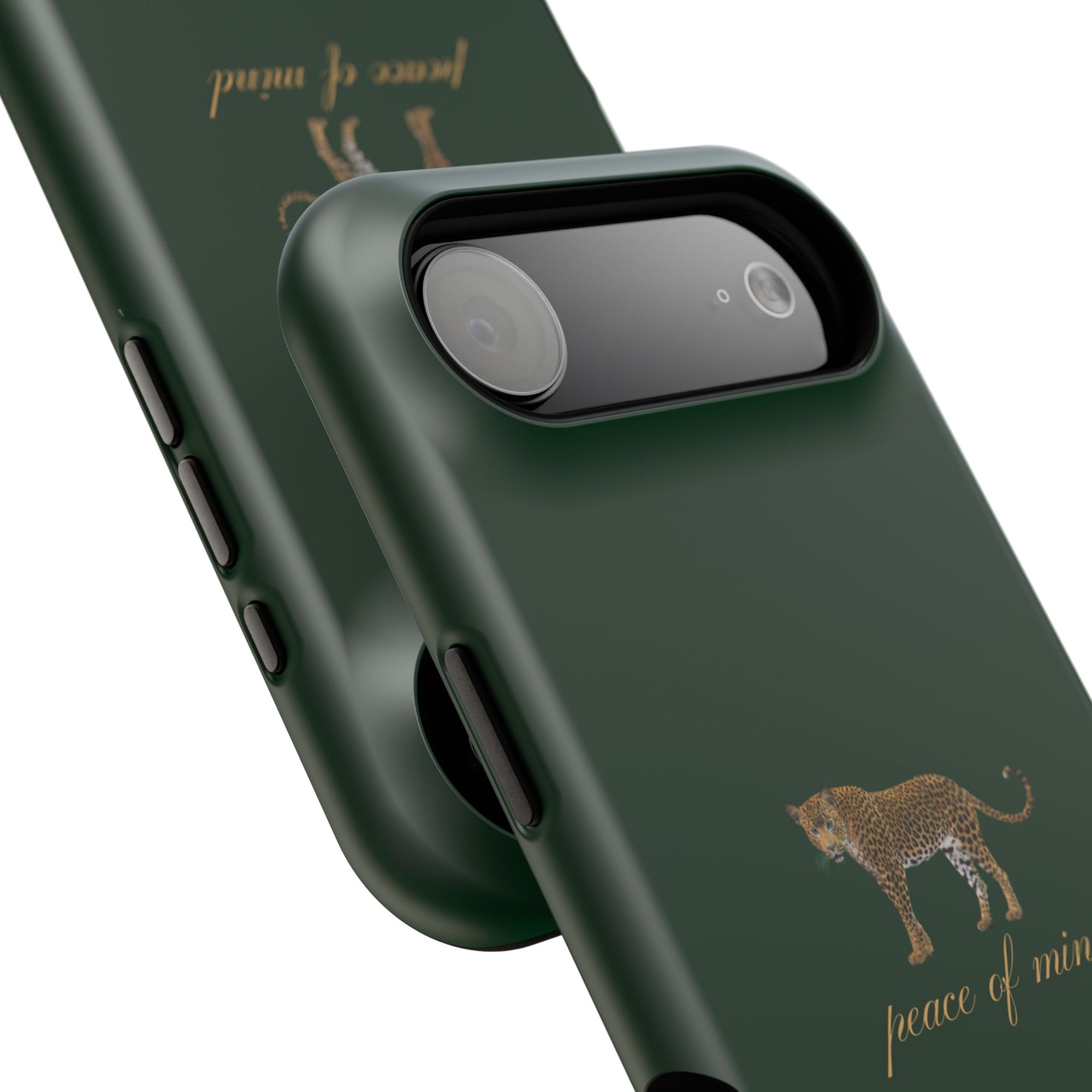 Emerald Green 'Peace of Mind' Panther Phone Case