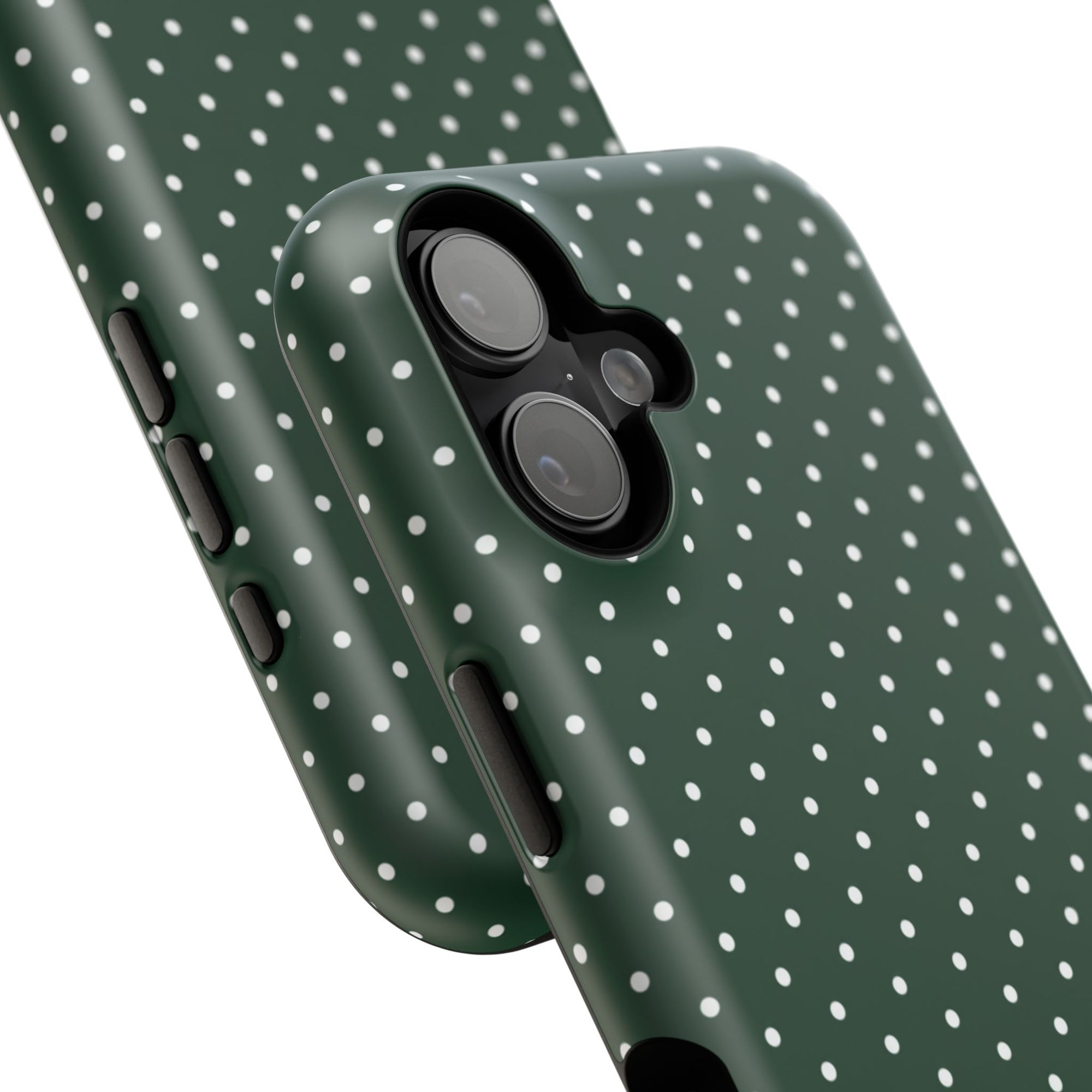 Emerald Green Polka Dots Phone Case
