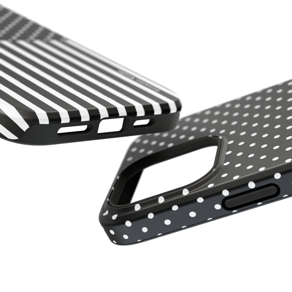B&W Polka Dots x Stripes Phone Case