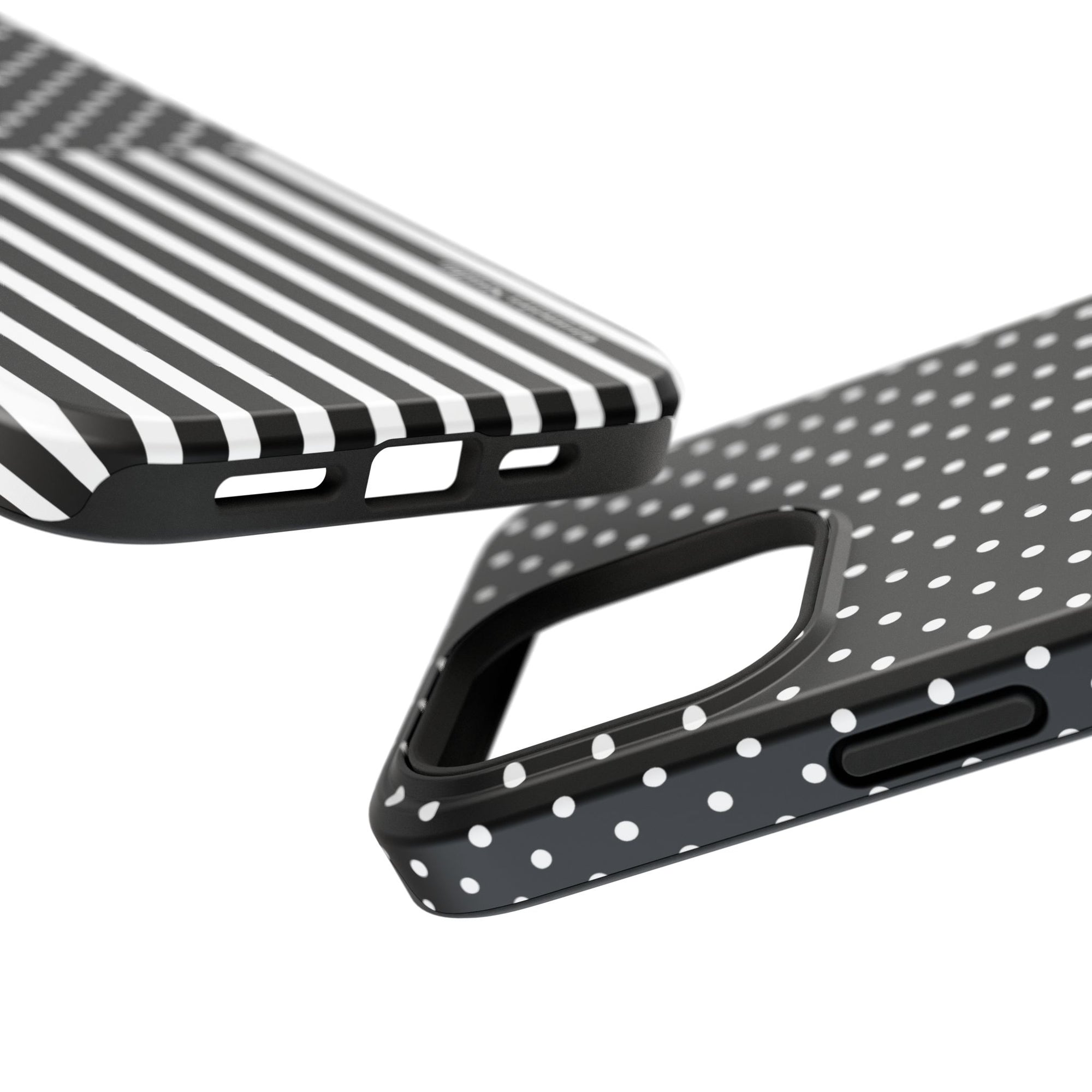 B&W Polka Dots x Stripes Phone Case