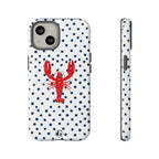 Crawfish on Blue Dots Phone Case