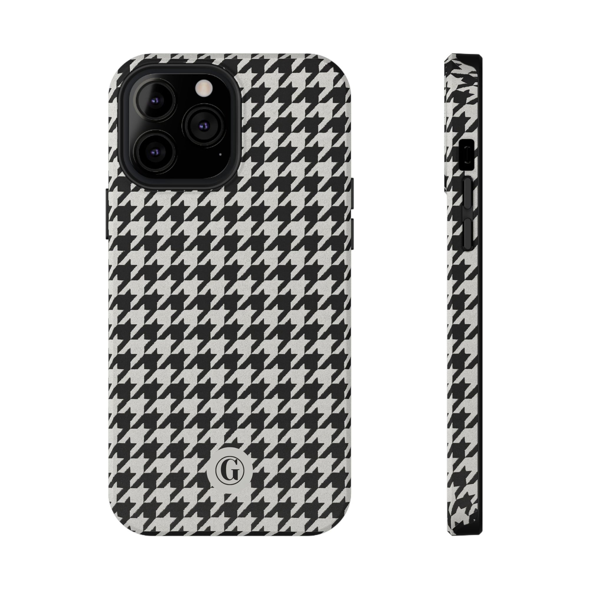 Houndstooth Print Phone Case