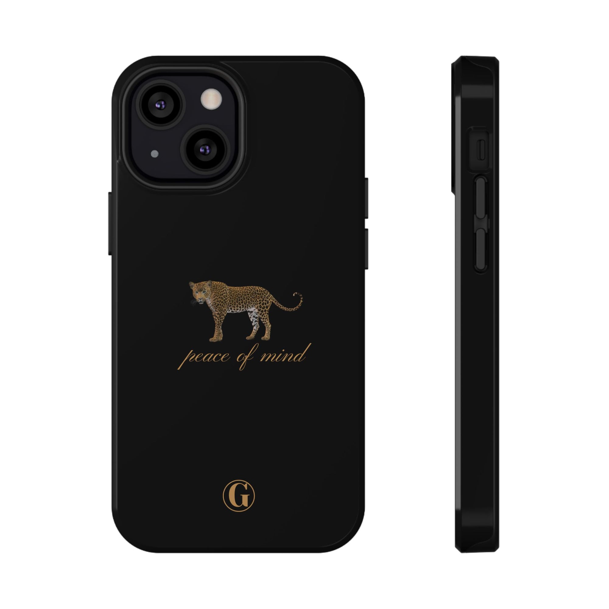 Black 'Peace of Mind' Panther Phone Case