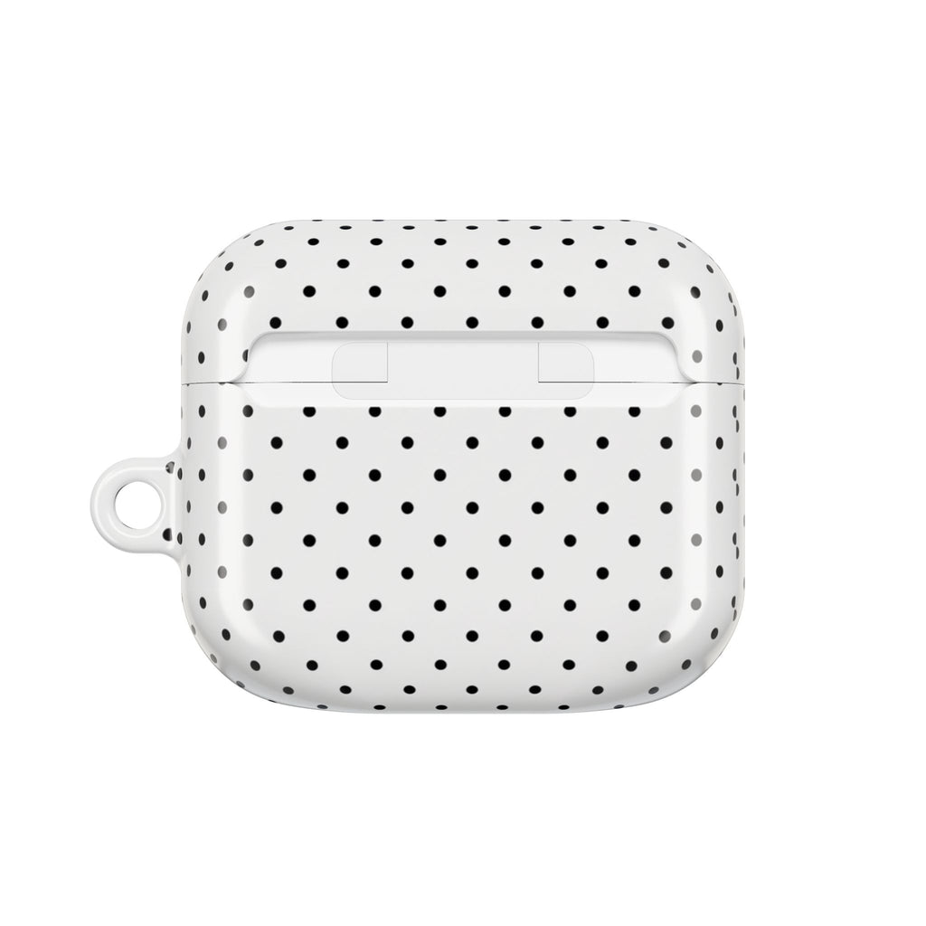 White Polka Dot AirPod Case