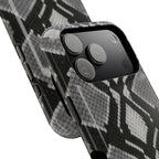 Grey Snakeskin Print Phone Case