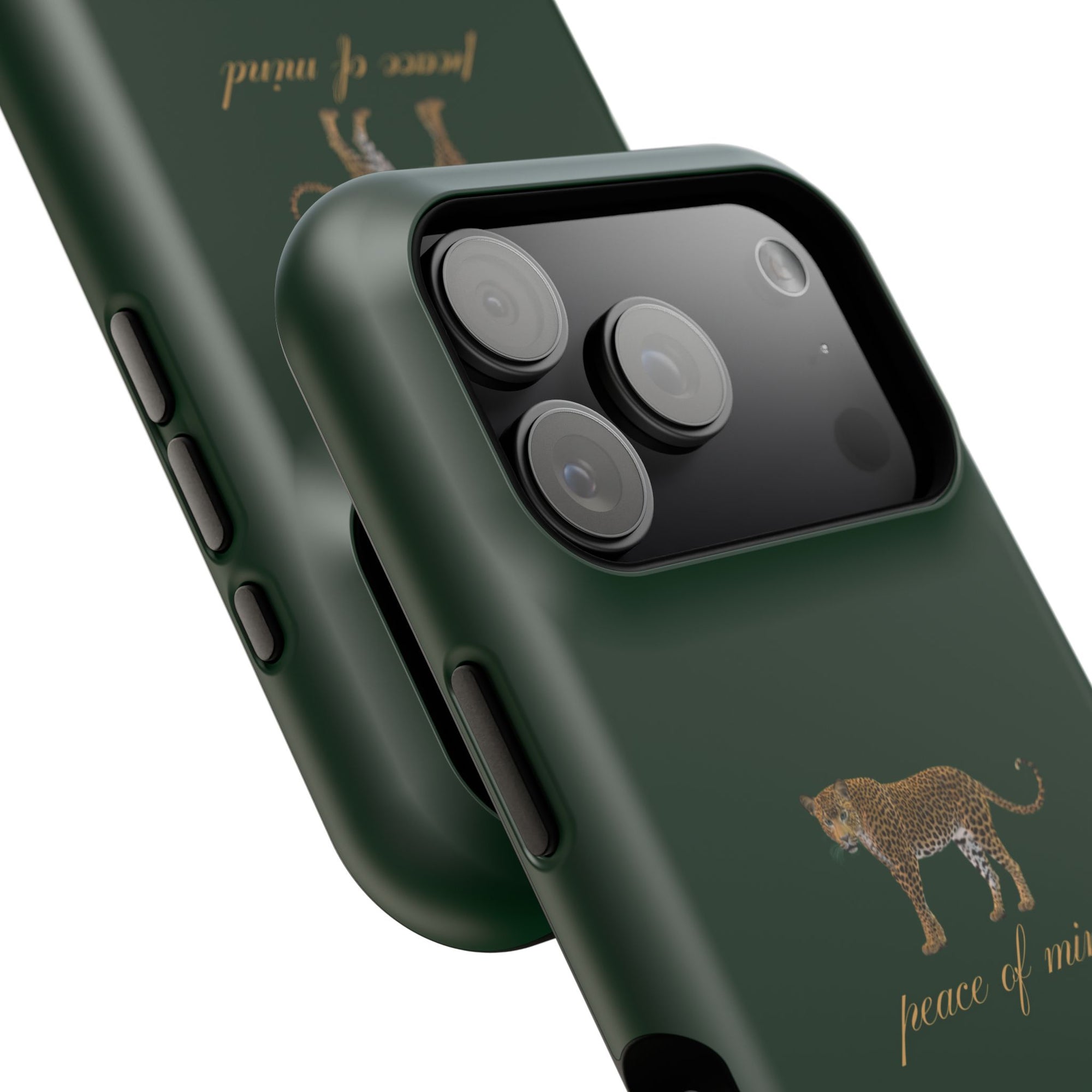Emerald Green 'Peace of Mind' Panther Phone Case