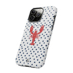 Crawfish on Blue Dots Phone Case