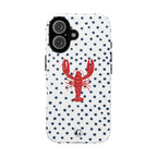 Crawfish on Blue Dots Phone Case