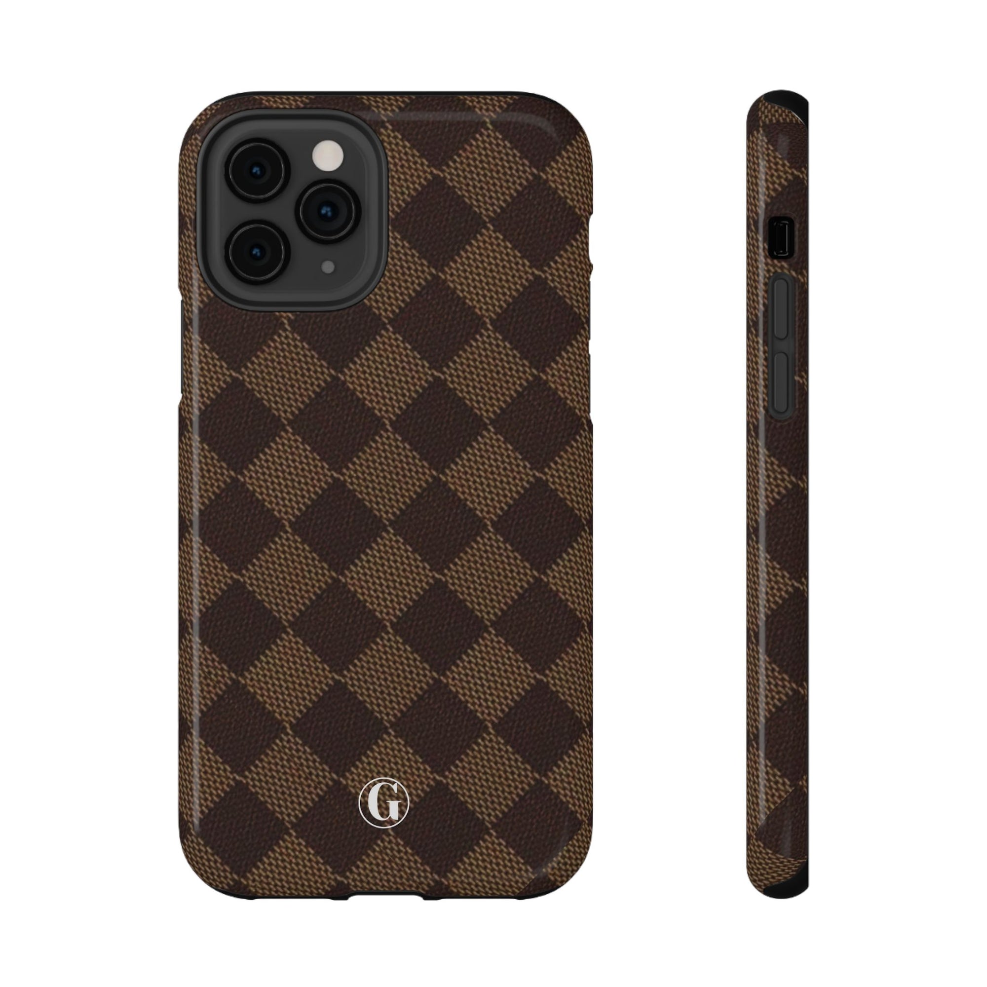 Brown Checkmate Phone Case
