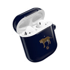 Navy Blue Panther AirPod Case