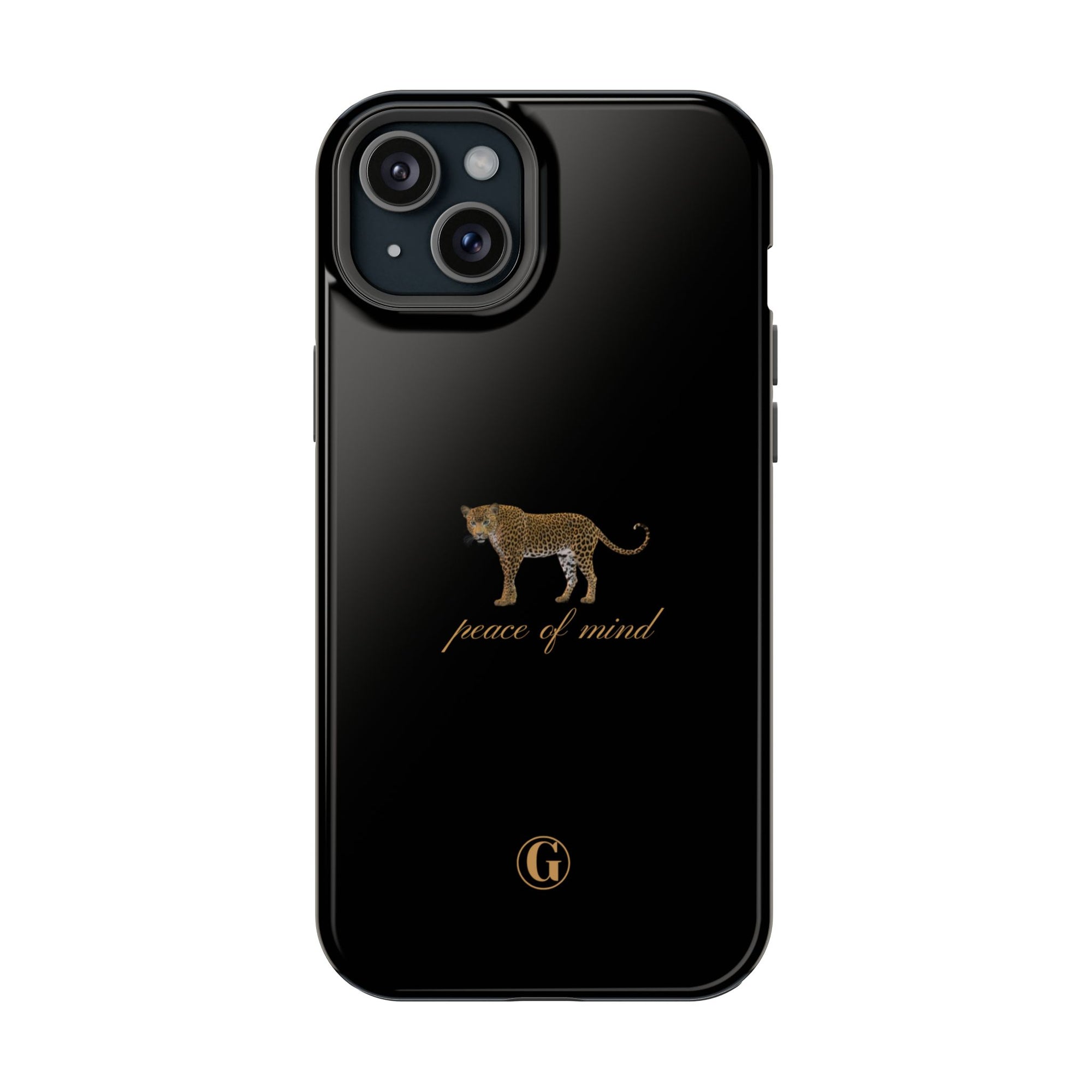 Black 'Peace of Mind' Panther Phone Case
