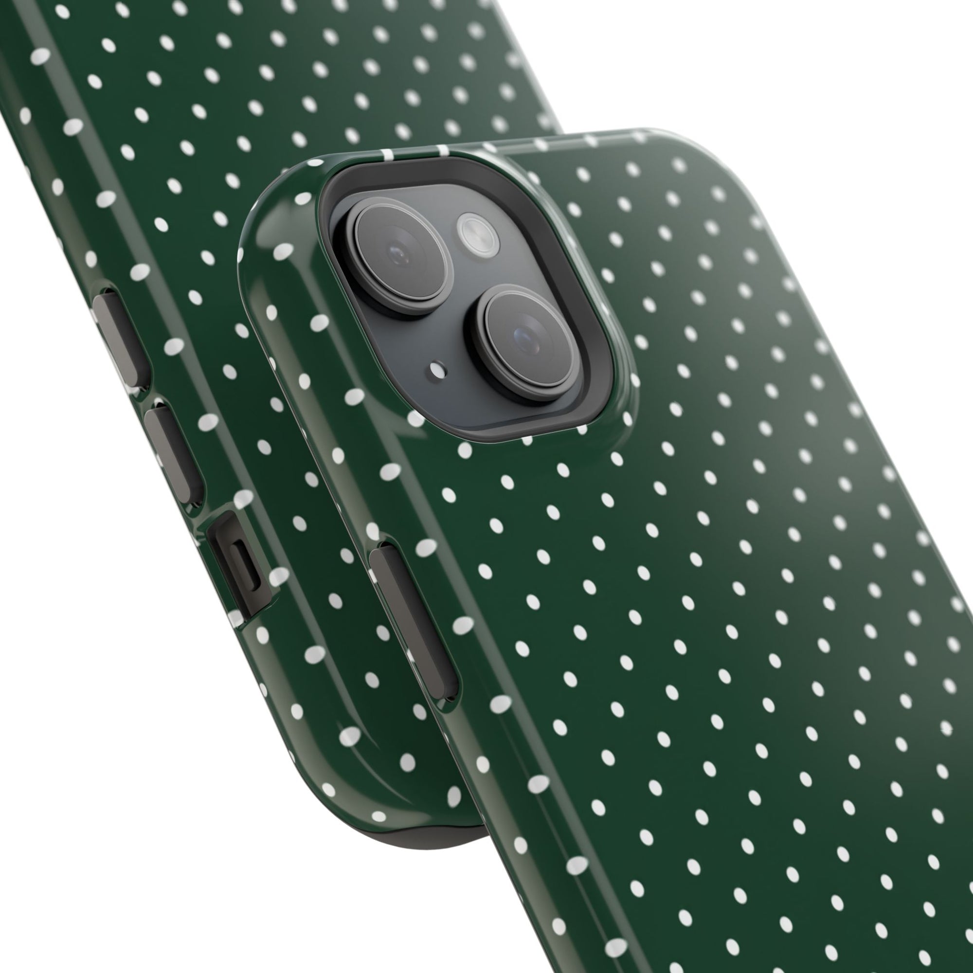 Emerald Green Polka Dots Phone Case