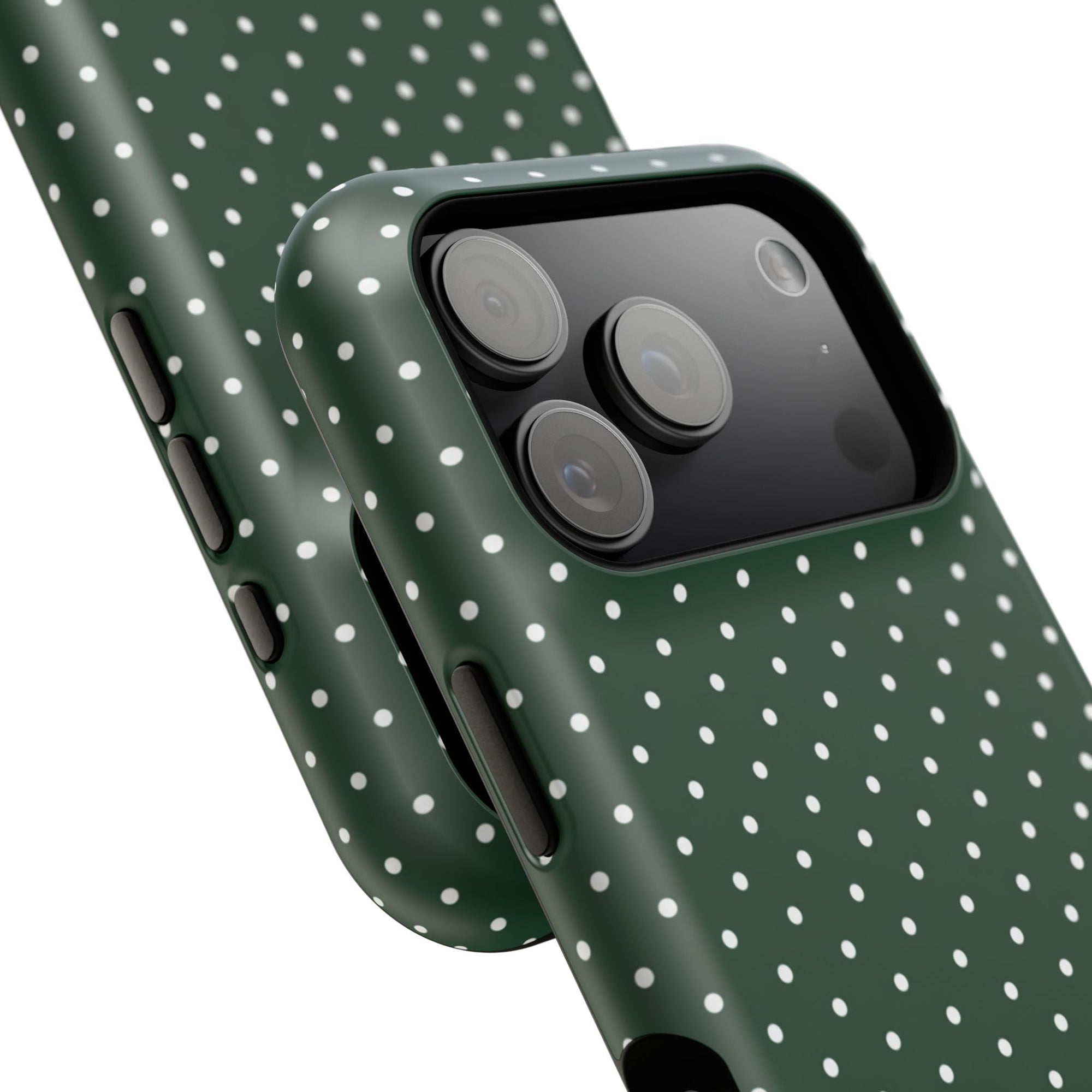Emerald Green Polka Dots Phone Case