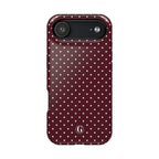 Burgundy Polka Dots Phone Case
