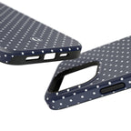 Navy Blue Polka Dots Phone Case